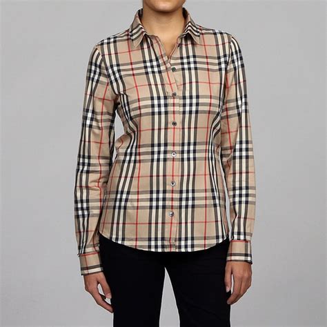 burberry plaid shirt women.